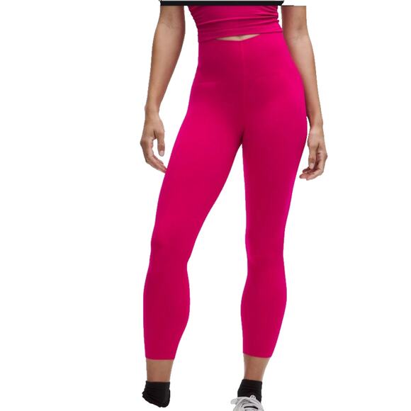 Lululemon Pants - Lululemon Glow Up™ Super-High-Rise Tight 25" Sz 6 Passionate Pink Leggings